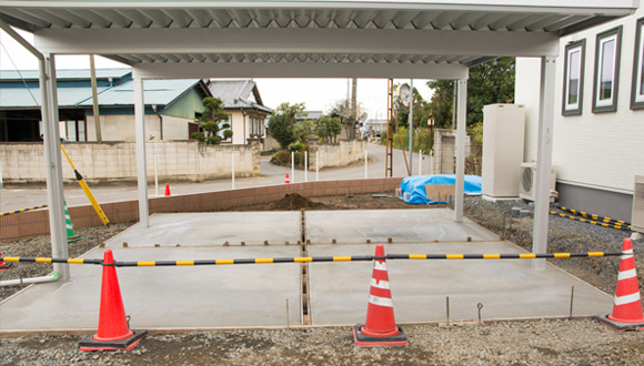 敷地内駐車場工事